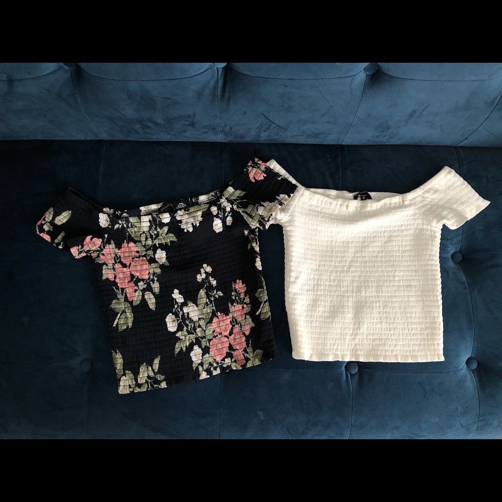 Dynamite smocked off shoulder top